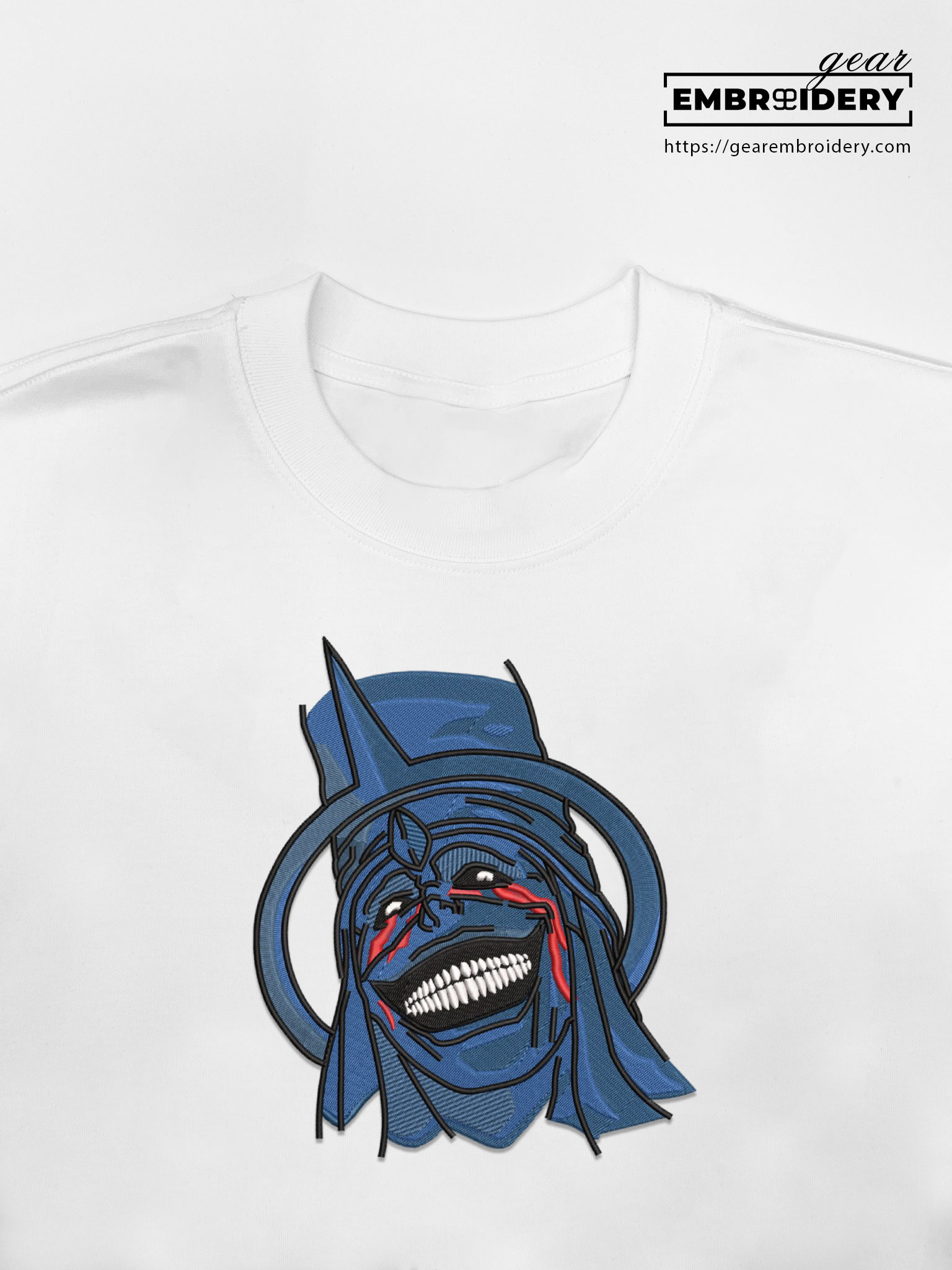 Statue of god smile Solo Leveling Anime Embroidered Design Personalized Embroidered T Shirt Sweatshirt Hoodie Clothing SL004