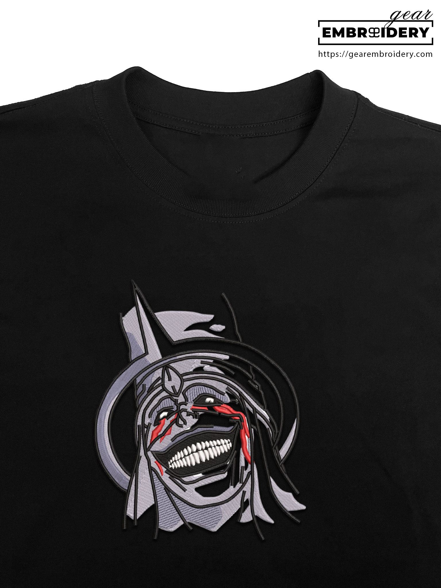 Statue of god smile Solo Leveling Anime Embroidered Design Personalized Embroidered T Shirt Sweatshirt Hoodie Clothing SL005