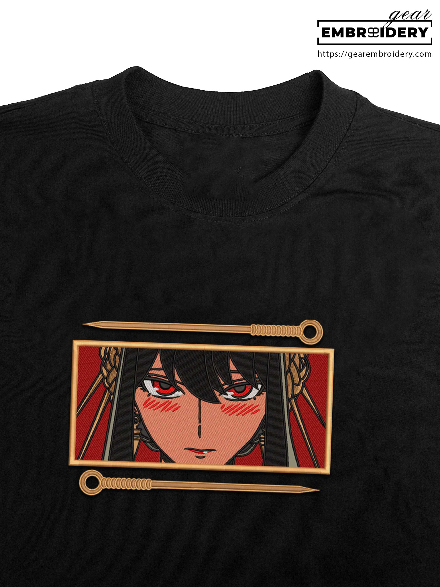 Yor forger Spy x Family Anime Embroidered Design Personalized Embroidered T Shirt Sweatshirt Hoodie Clothing SF012