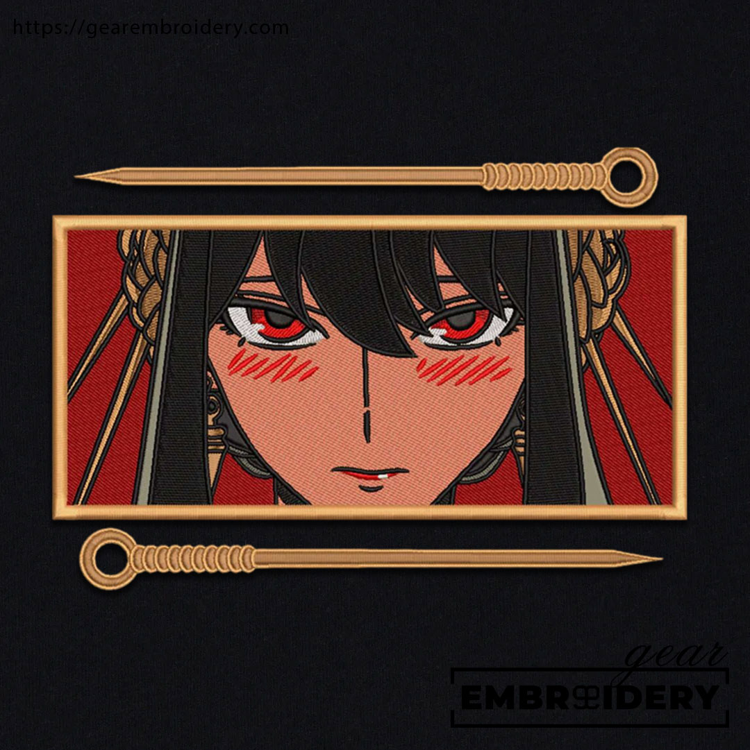 Yor forger Spy x Family Anime Embroidered Design Personalized Embroidered T Shirt Sweatshirt Hoodie Clothing SF012