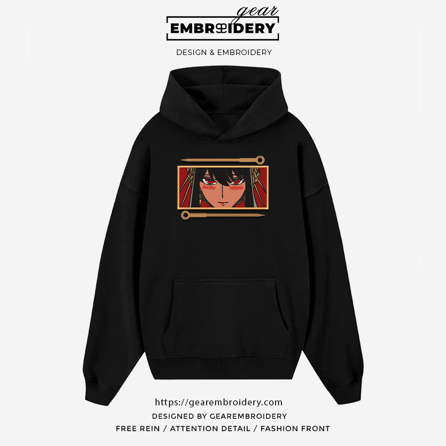 Yor forger Spy x Family Anime Embroidered Design Personalized Embroidered T Shirt Sweatshirt Hoodie Clothing SF012