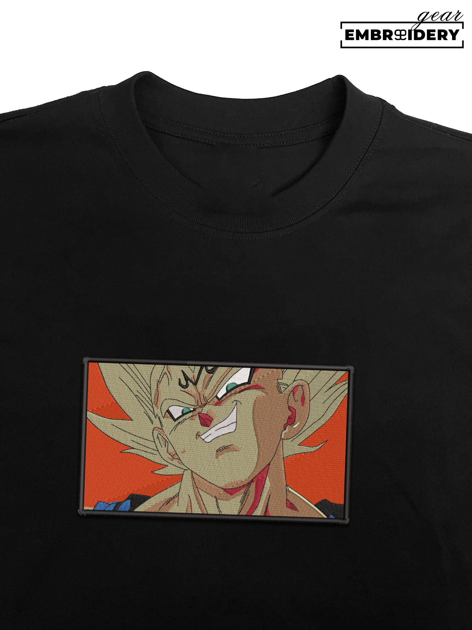 Magin vegeta Dragon Ball Anime Embroidered Design Personalized Embroidered T Shirt Sweatshirt Hoodie Clothing DB070