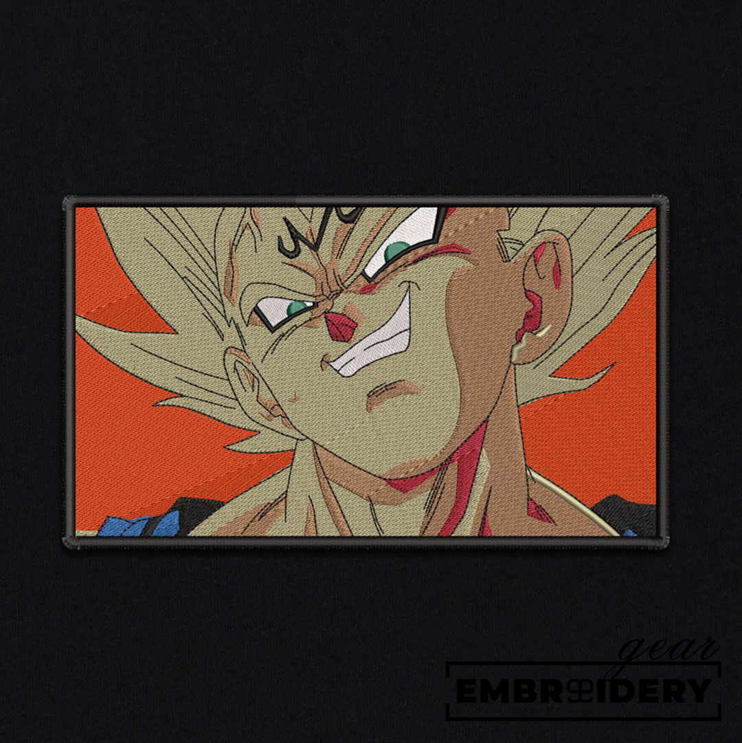 Magin vegeta Dragon Ball Anime Embroidered Design Personalized Embroidered T Shirt Sweatshirt Hoodie Clothing DB070