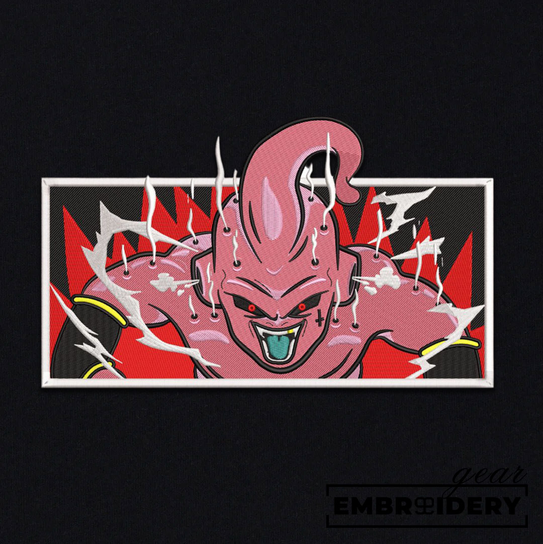 Majin buu Dragon Ball Anime Embroidered Design Personalized Embroidered T Shirt Sweatshirt Hoodie Clothing DB073