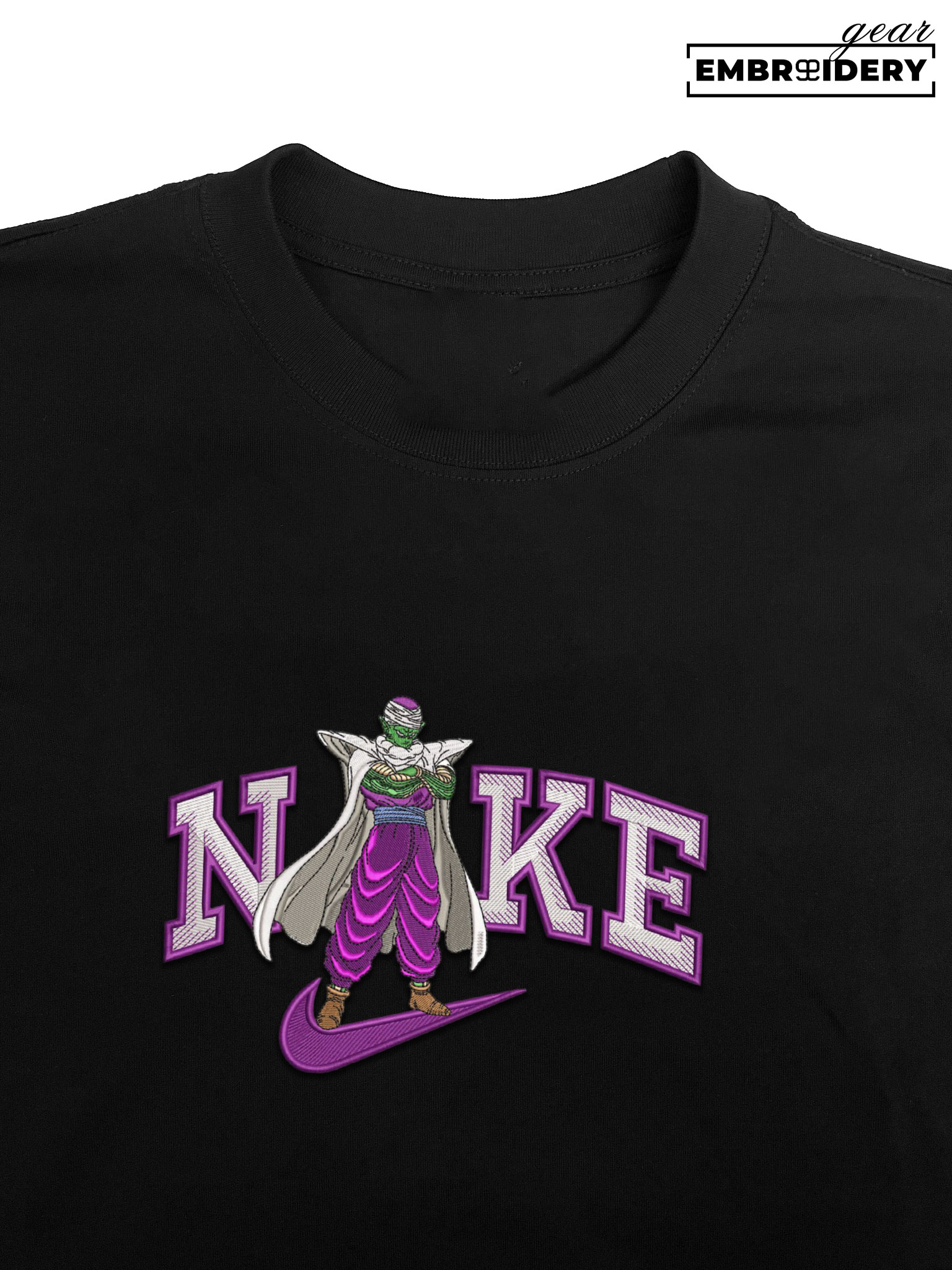 Picollo nike Dragon Ball Anime Embroidered Design Personalized Embroidered T Shirt Sweatshirt Hoodie Clothing DB077