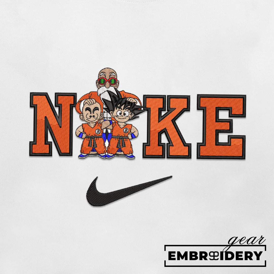 Roshi Goku nike Dragon Ball Anime Embroidered Design Personalized Embroidered T Shirt Sweatshirt Hoodie Clothing DB079