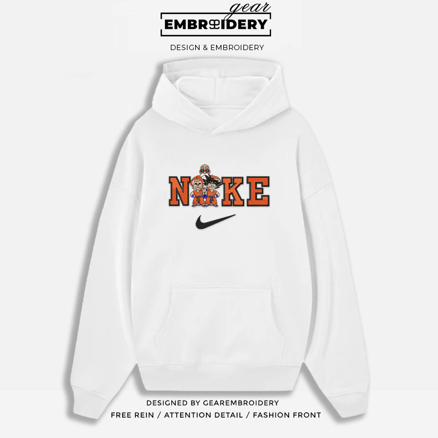 Roshi Goku nike Dragon Ball Anime Embroidered Design Personalized Embroidered T Shirt Sweatshirt Hoodie Clothing DB079