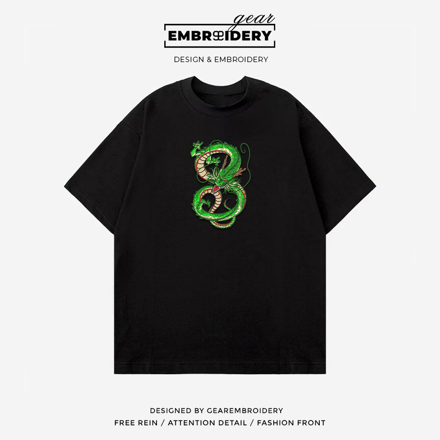Shenron Dragon Ball Anime Embroidered Design Personalized Embroidered T Shirt Sweatshirt Hoodie Clothing DB083