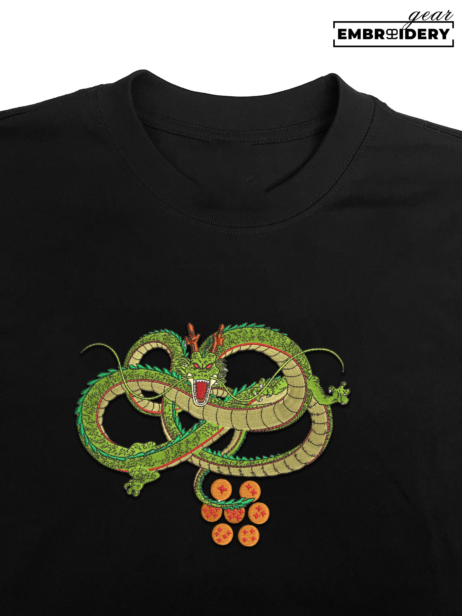 Shenron Dragon Ball Anime Embroidered Design Personalized Embroidered T Shirt Sweatshirt Hoodie Clothing DB084