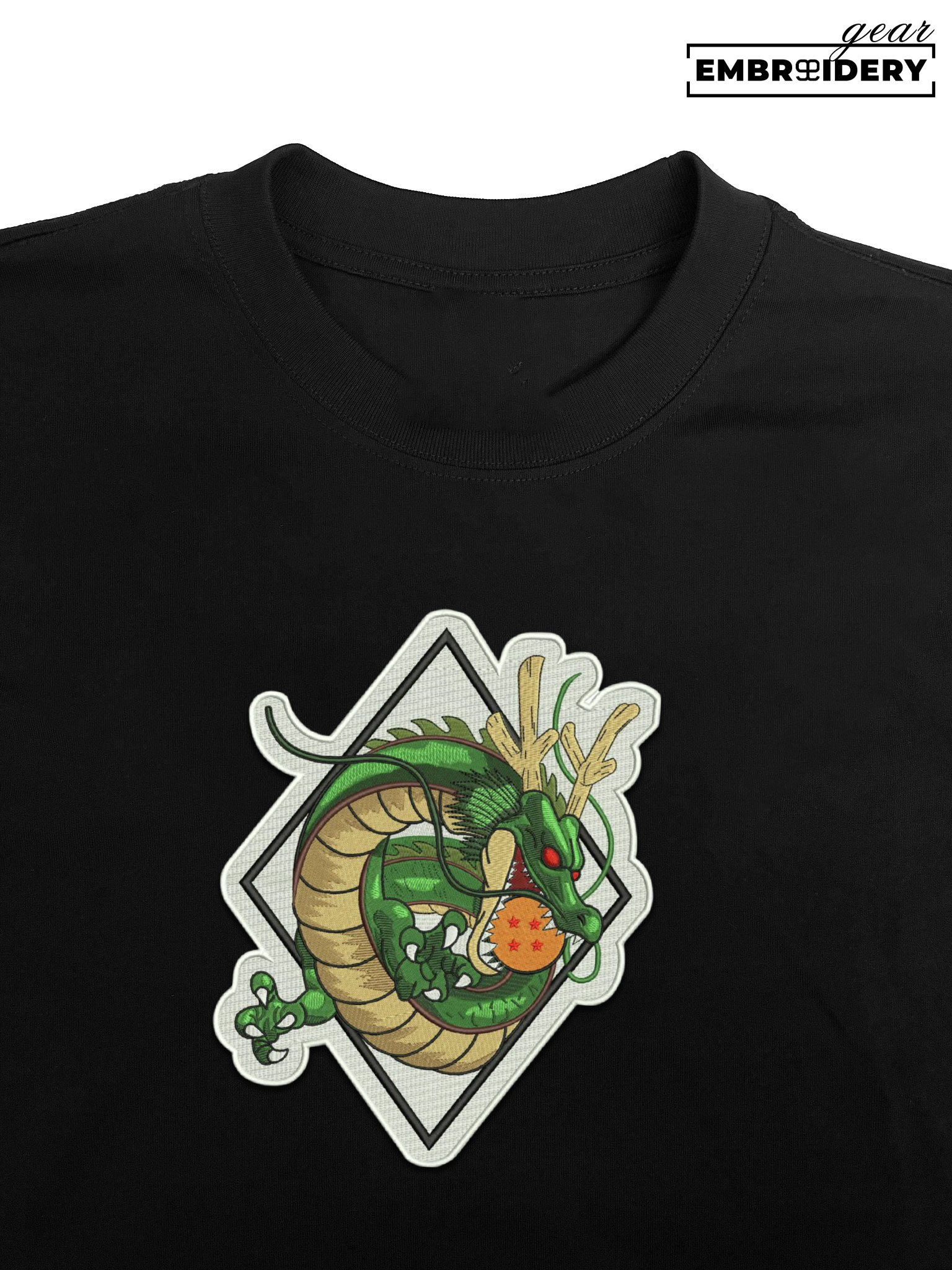 Shenron dragonball Dragon Ball Anime Embroidered Design Personalized Embroidered T Shirt Sweatshirt Hoodie Clothing DB080