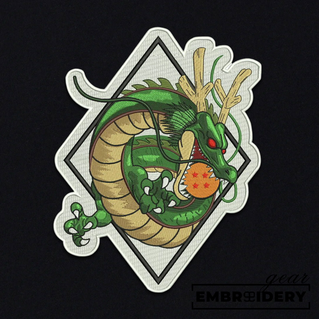 Shenron dragonball Dragon Ball Anime Embroidered Design Personalized Embroidered T Shirt Sweatshirt Hoodie Clothing DB080