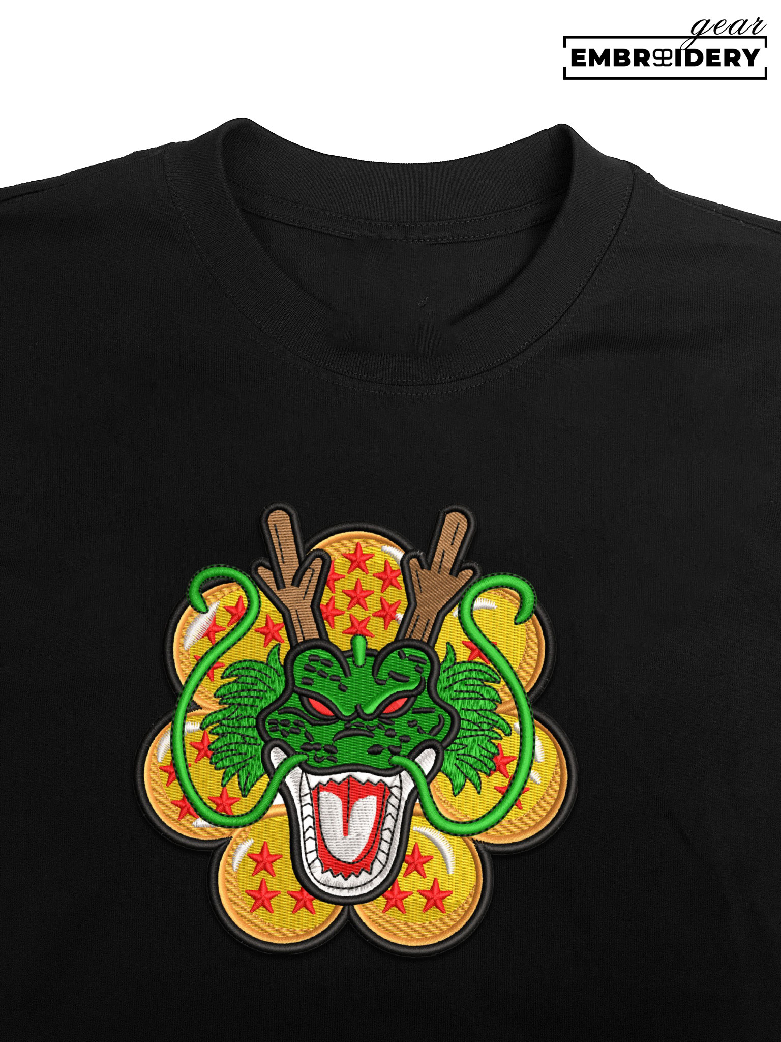 Shenron dragonballs Dragon Ball Anime Embroidered Design Personalized Embroidered T Shirt Sweatshirt Hoodie Clothing DB081