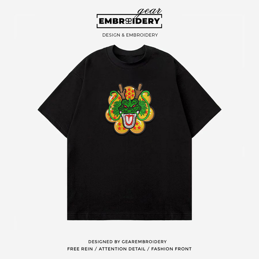 Shenron dragonballs Dragon Ball Anime Embroidered Design Personalized Embroidered T Shirt Sweatshirt Hoodie Clothing DB081