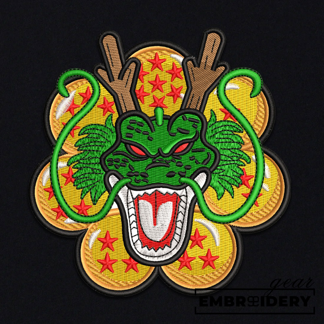 Shenron dragonballs Dragon Ball Anime Embroidered Design Personalized Embroidered T Shirt Sweatshirt Hoodie Clothing DB081