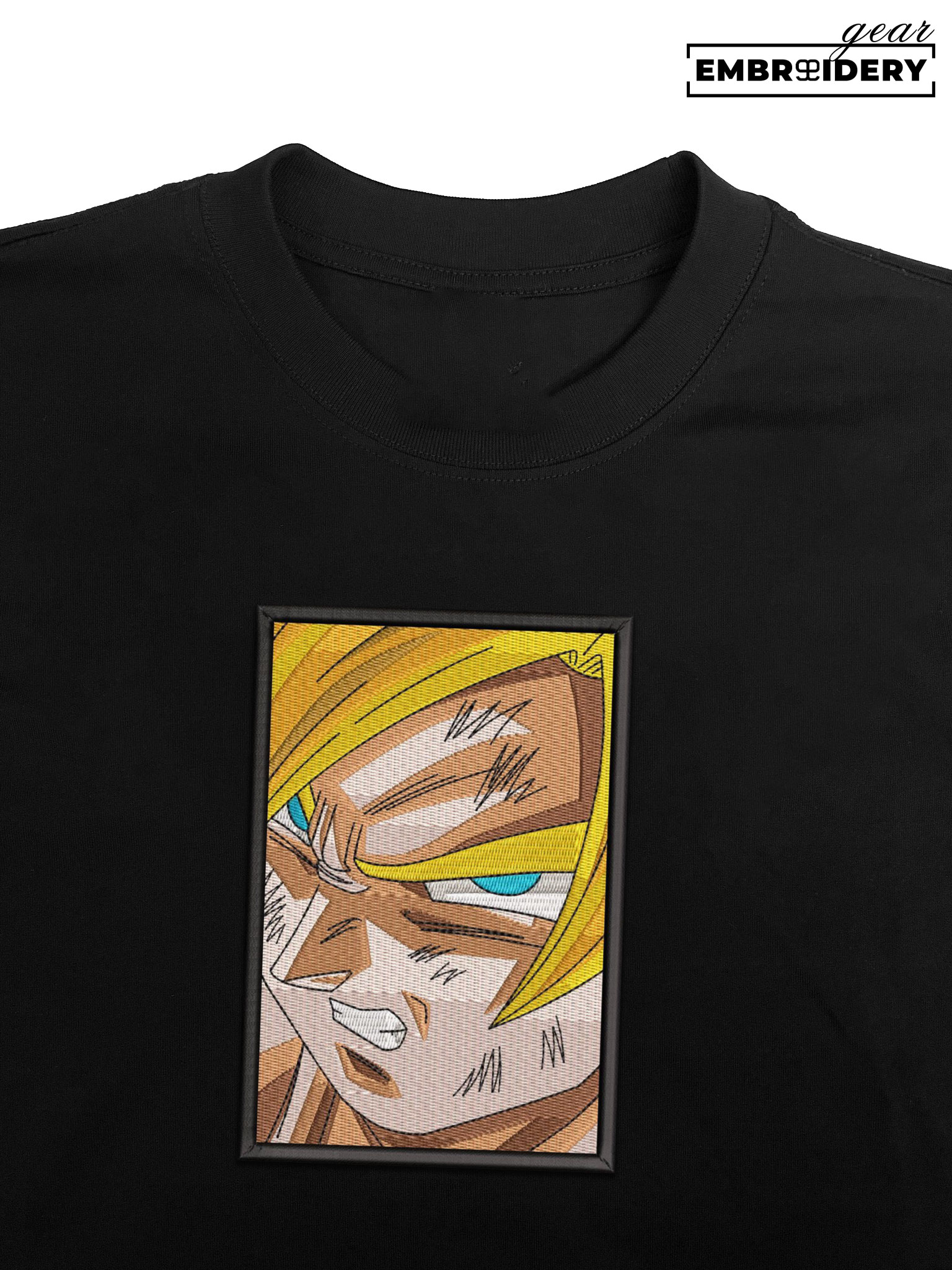 Ssj Goku Dragon Ball Anime Embroidered Design Personalized Embroidered T Shirt Sweatshirt Hoodie Clothing DB090