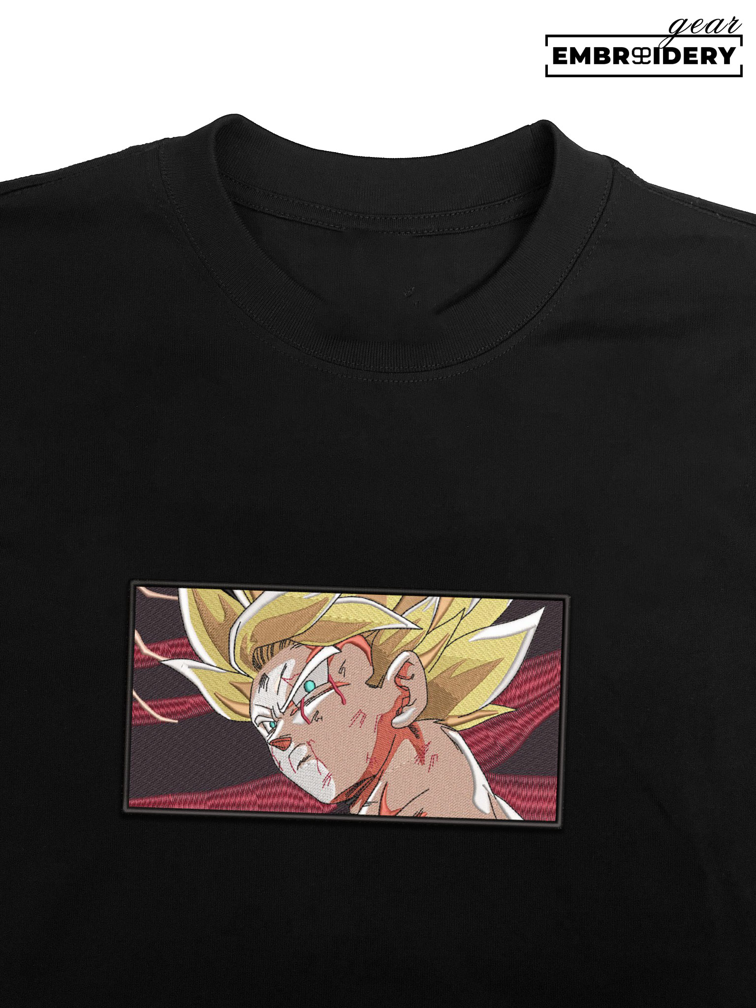 Ssj goku Dragon Ball Anime Embroidered Design Personalized Embroidered T Shirt Sweatshirt Hoodie Clothing DB091