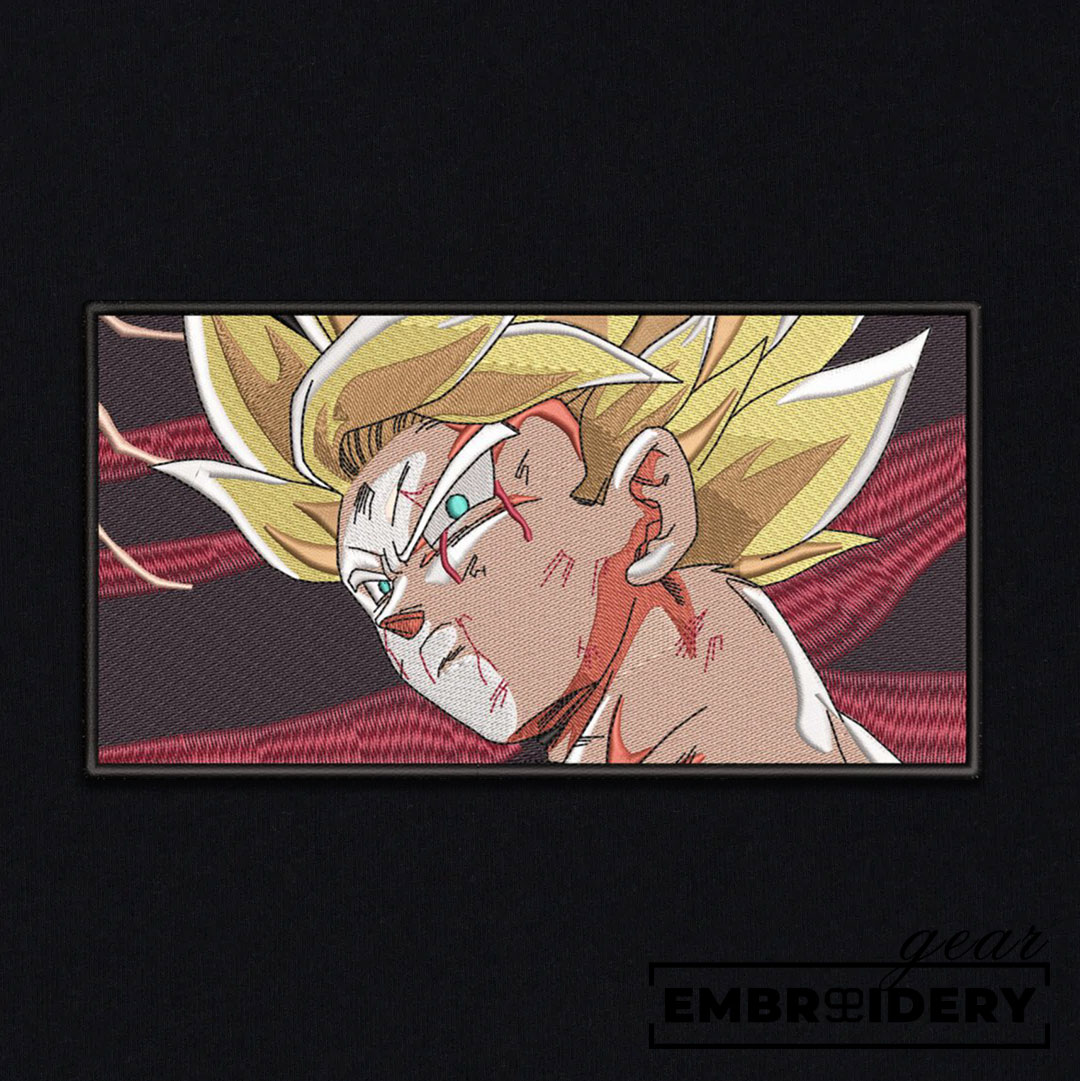 Ssj goku Dragon Ball Anime Embroidered Design Personalized Embroidered T Shirt Sweatshirt Hoodie Clothing DB091
