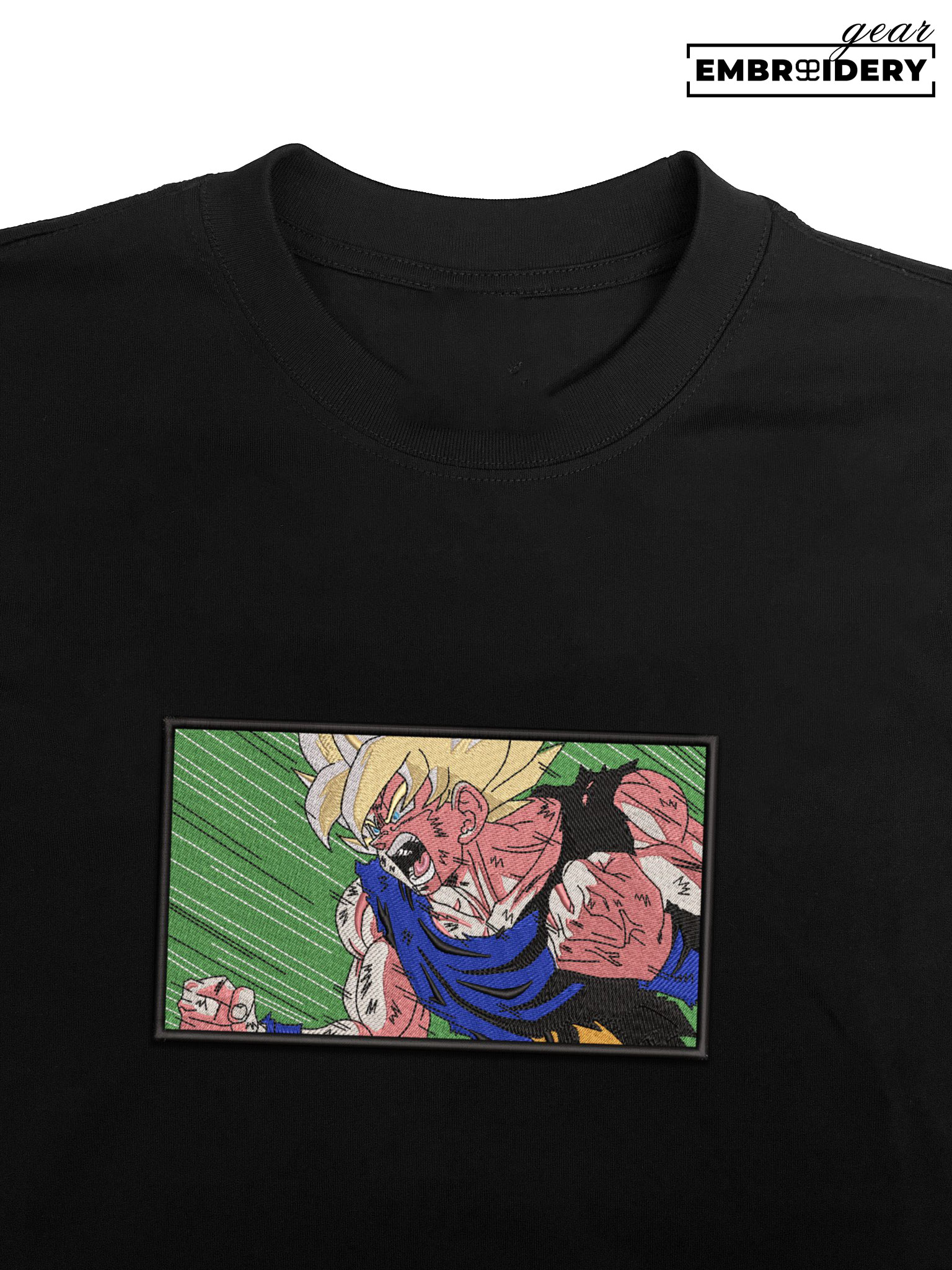 Ssj goku Dragon Ball Anime Embroidered Design Personalized Embroidered T Shirt Sweatshirt Hoodie Clothing DB092