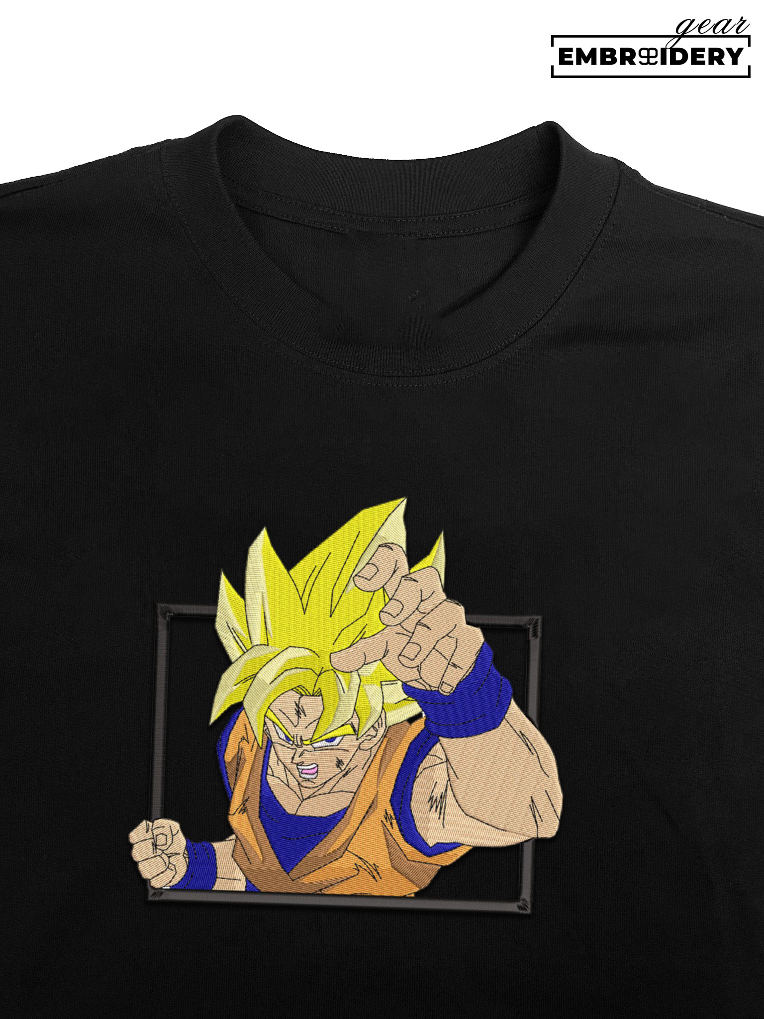 Ssj goku Dragon Ball Anime Embroidered Design Personalized Embroidered T Shirt Sweatshirt Hoodie Clothing DB093