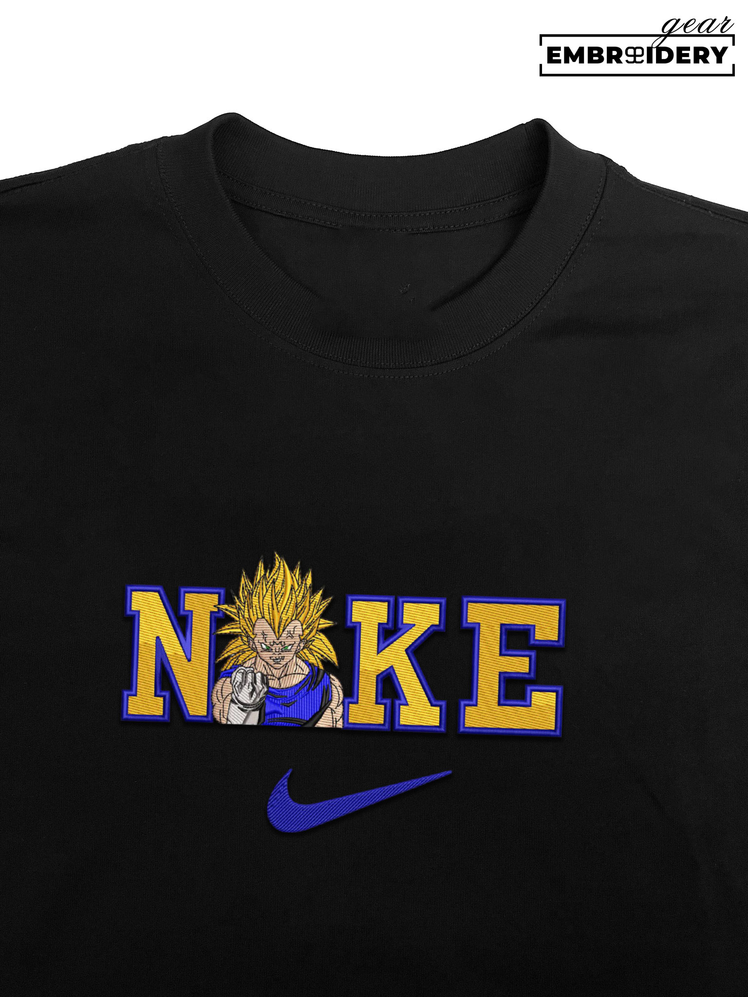Ssj3 goku nike nike Dragon Ball Anime Embroidered Design Personalized Embroidered T Shirt Sweatshirt Hoodie Clothing DB103