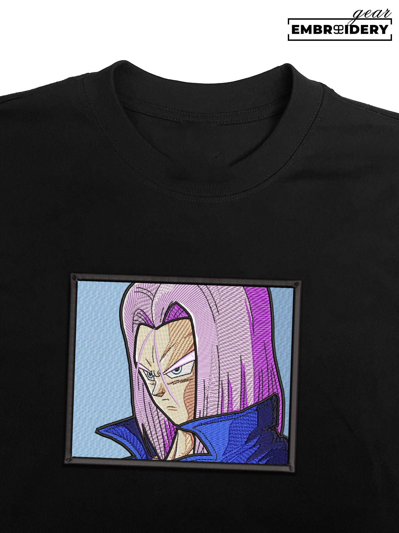 Trunks Dragon Ball Anime Embroidered Design Personalized Embroidered T Shirt Sweatshirt Hoodie Clothing DB107