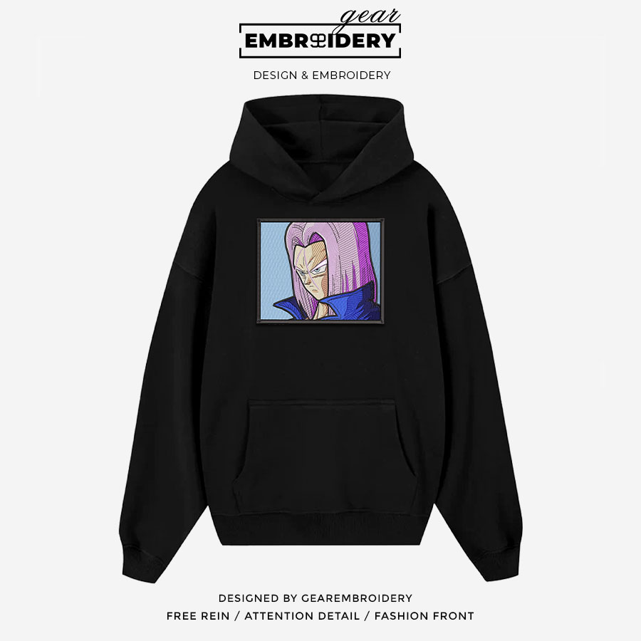 Trunks Dragon Ball Anime Embroidered Design Personalized Embroidered T Shirt Sweatshirt Hoodie Clothing DB107