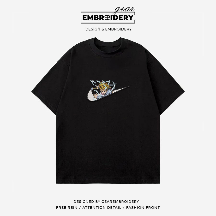Trunks swoosh nike Dragon Ball Anime Embroidered Design Personalized Embroidered T Shirt Sweatshirt Hoodie Clothing DB111