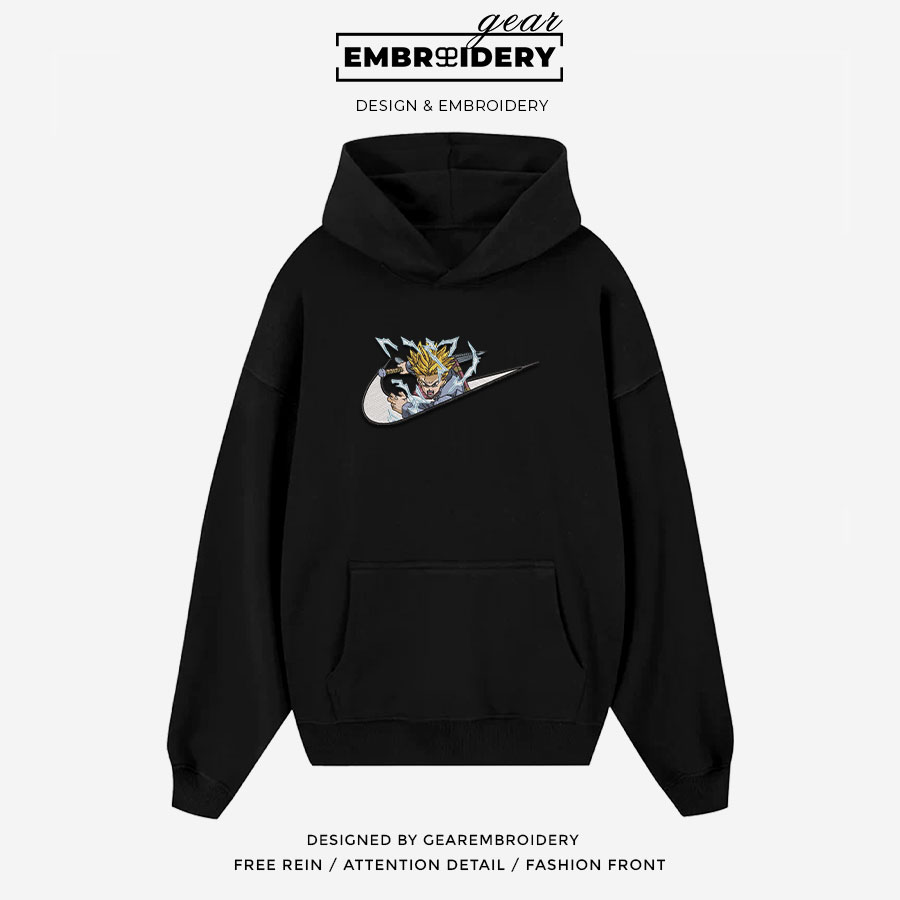 Trunks swoosh nike Dragon Ball Anime Embroidered Design Personalized Embroidered T Shirt Sweatshirt Hoodie Clothing DB111