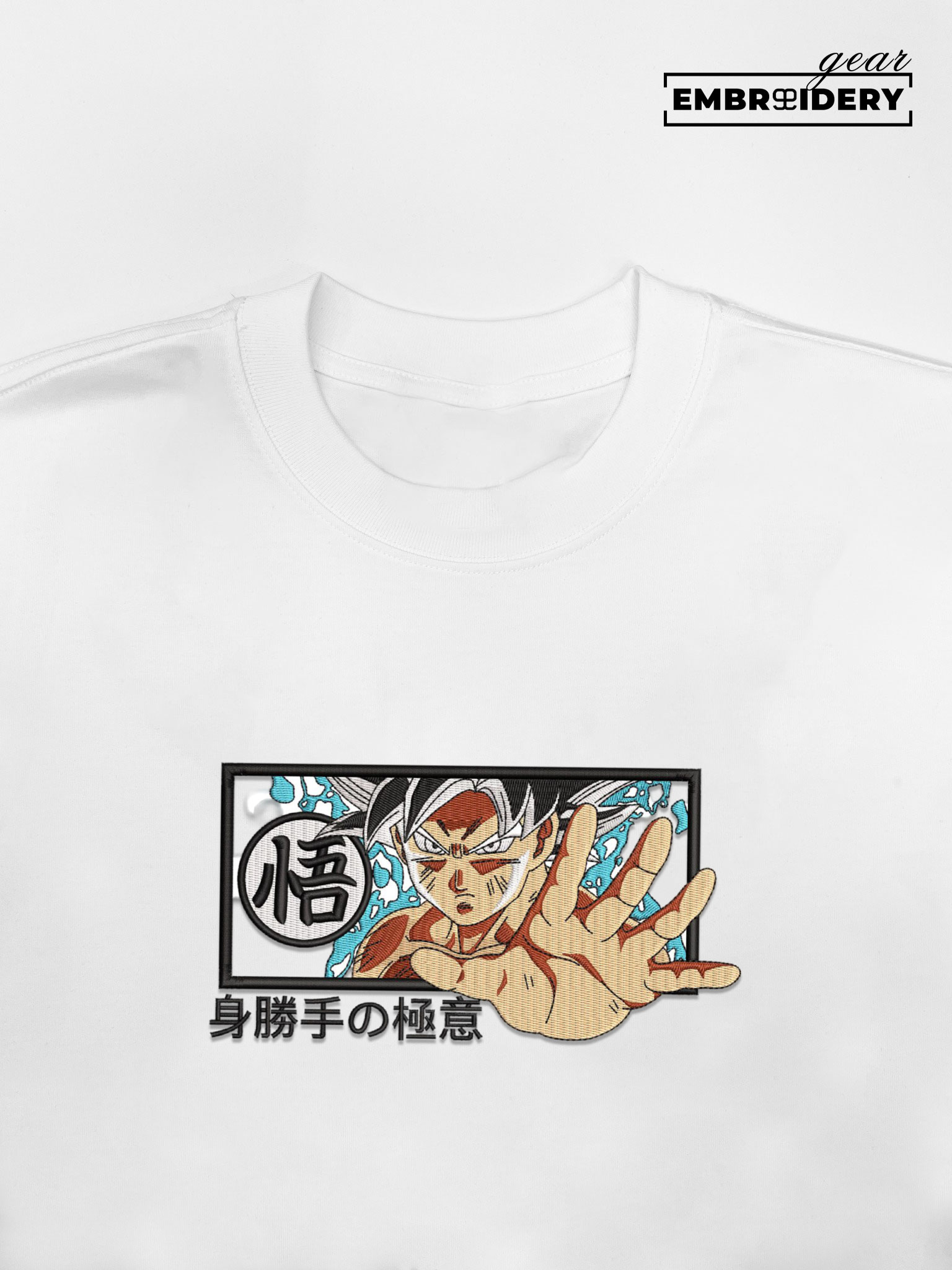 Ultra instinct Goku Dragon Ball Anime Embroidered Design Personalized Embroidered T Shirt Sweatshirt Hoodie Clothing DB112