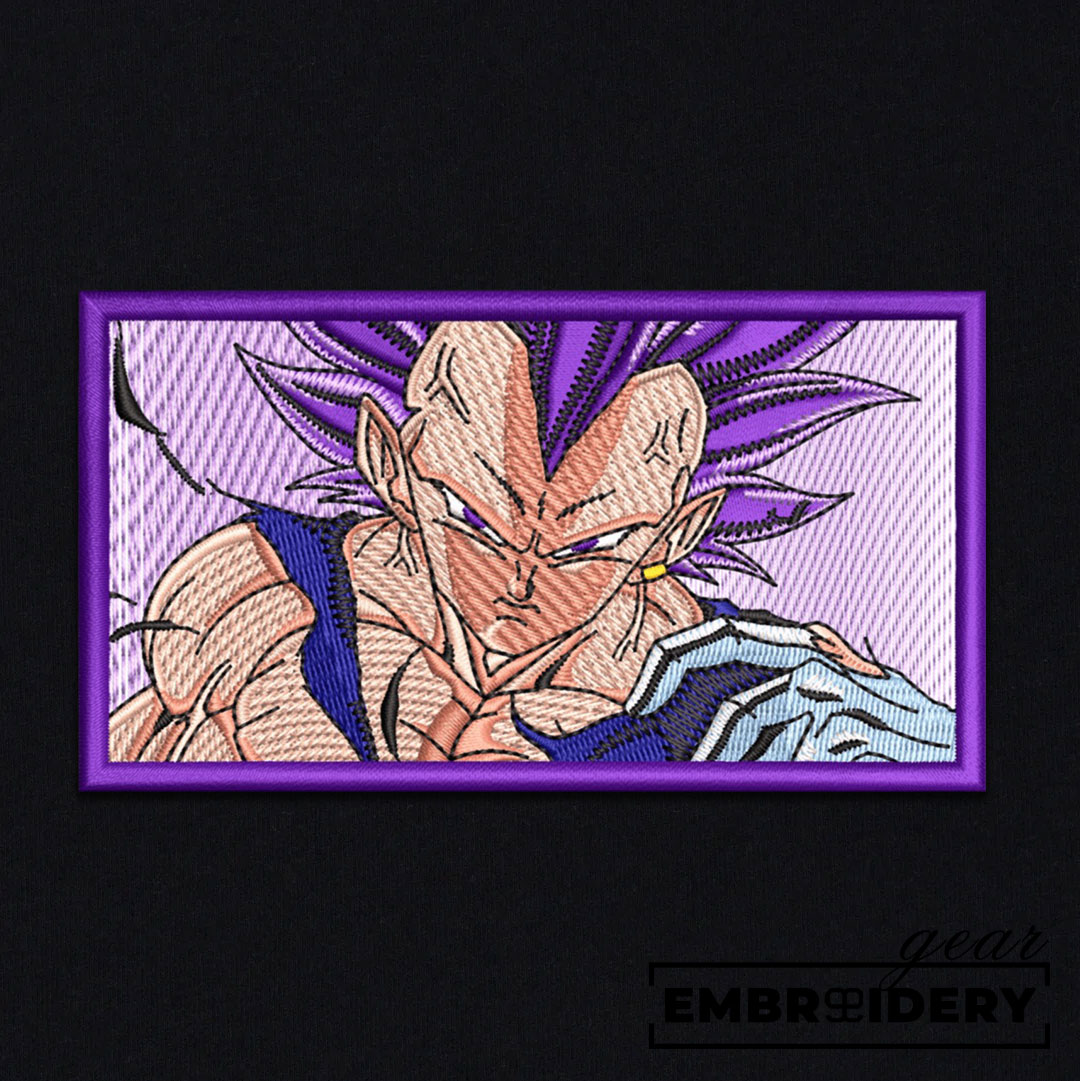 Vegeta Dragon Ball Anime Embroidered Design Personalized Embroidered T Shirt Sweatshirt Hoodie Clothing DB120