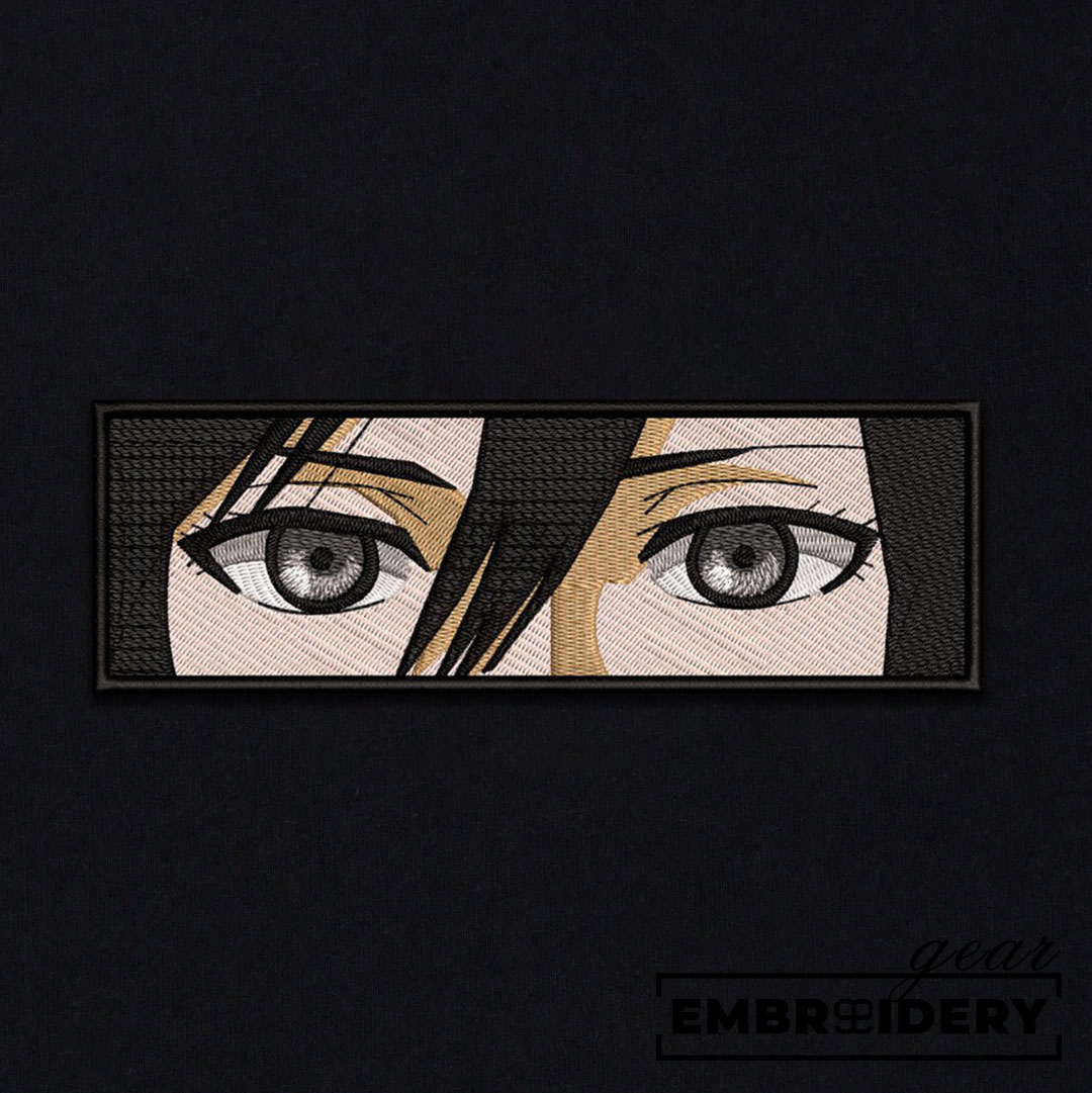 Mikasa eyes Attack On Titan Anime Embroidered Design Personalized Embroidered T Shirt Sweatshirt Hoodie Clothing ATT060