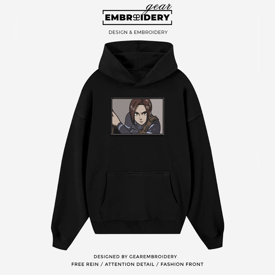 Sasha Braus Attack On Titan Anime Embroidered Design Personalized Embroidered T Shirt Sweatshirt Hoodie Clothing ATT068