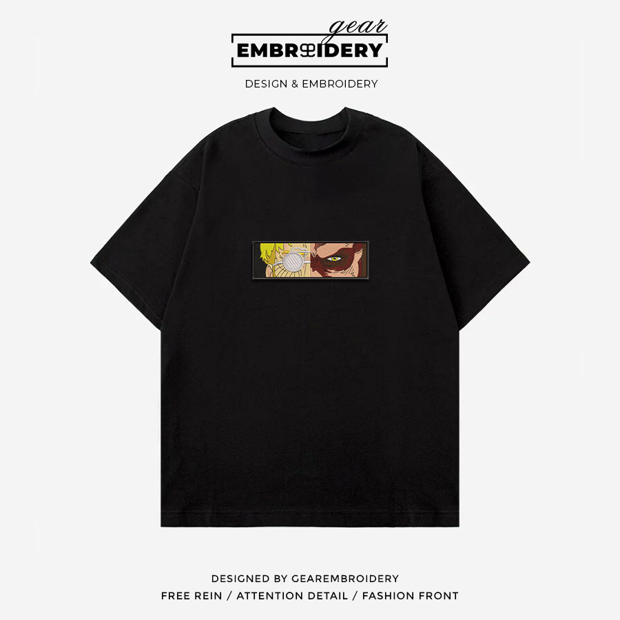 Zeke titan eyes Attack On Titan Anime Embroidered Design Personalized Embroidered T Shirt Sweatshirt Hoodie Clothing ATT073