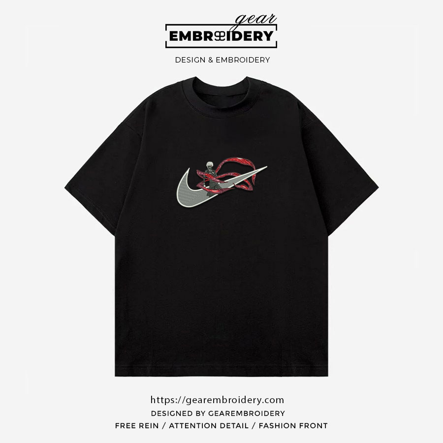 Kaneki swoosh nike Tokyo Ghoul Anime Embroidered Design Personalized Embroidered T Shirt Sweatshirt Hoodie Clothing TG012