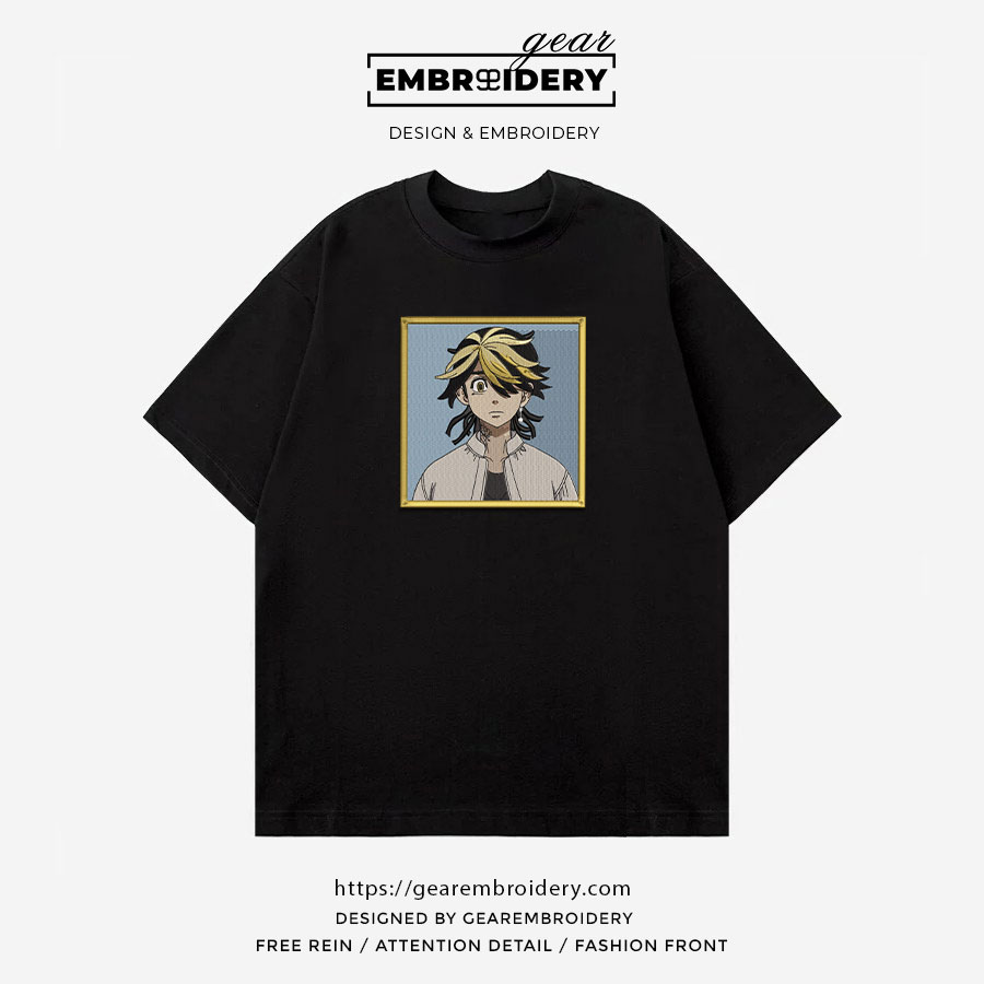 Kazutora Tokyo Revengersl Anime Embroidered Design Personalized Embroidered T Shirt Sweatshirt Hoodie Clothing TR008