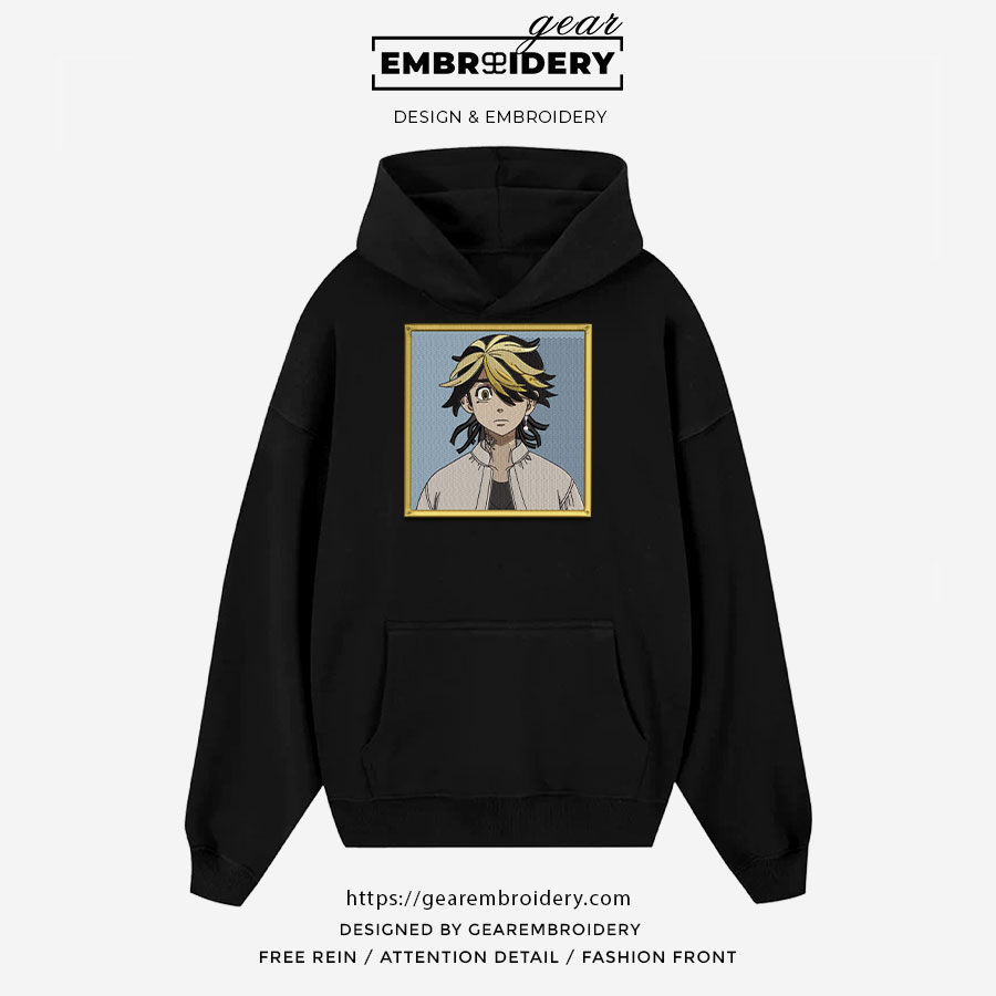Kazutora Tokyo Revengersl Anime Embroidered Design Personalized Embroidered T Shirt Sweatshirt Hoodie Clothing TR008