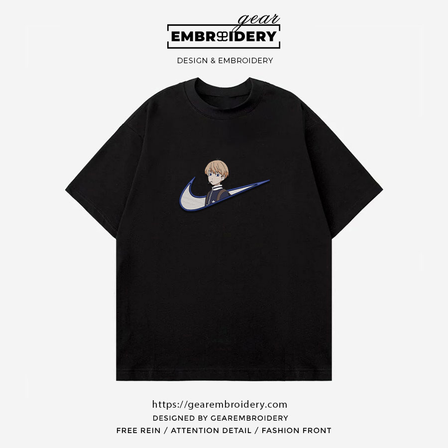 Mikey swoosh nike Tokyo Revengersl Anime Embroidered Design Personalized Embroidered T Shirt Sweatshirt Hoodie Clothing TR016