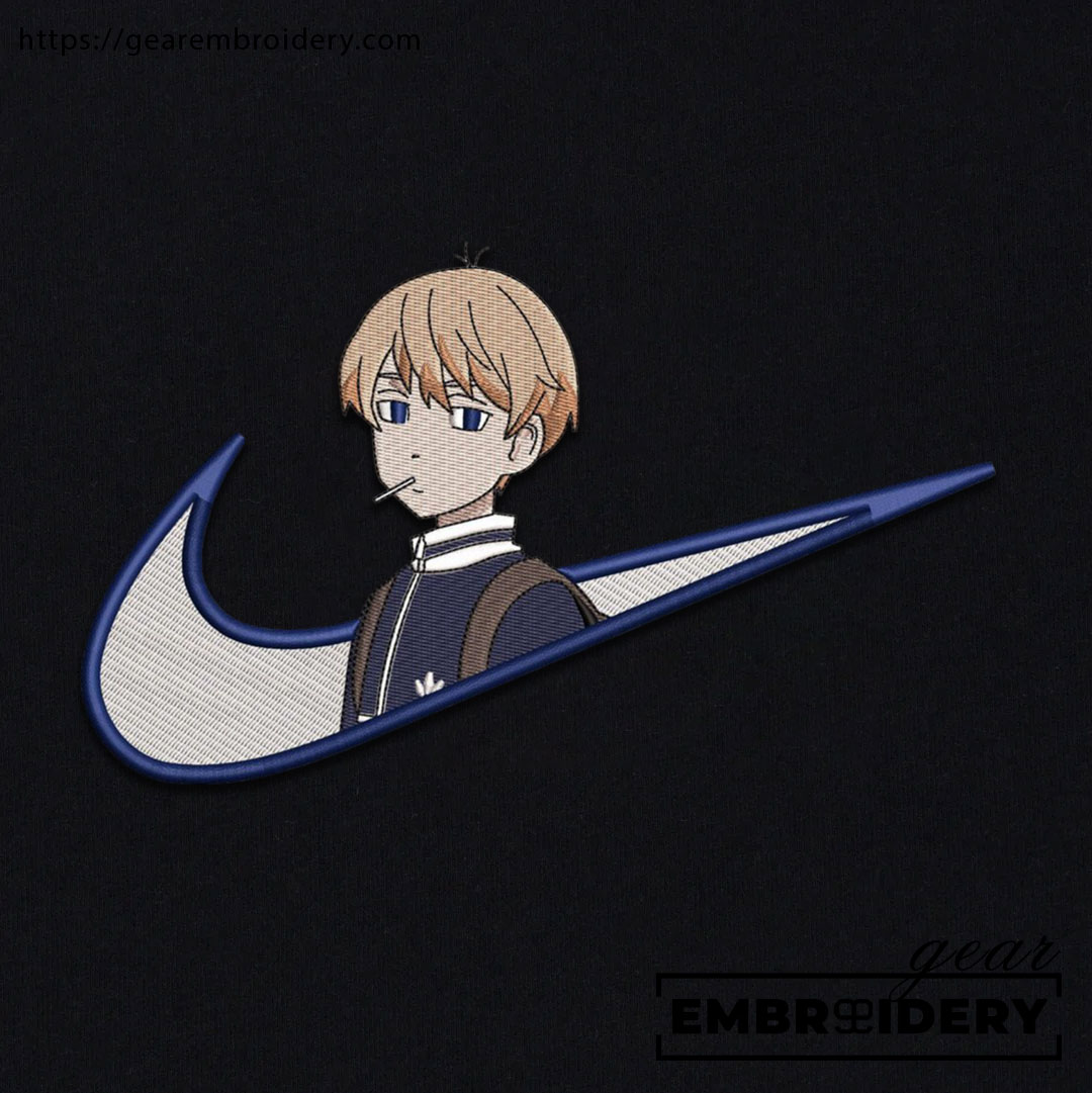Mikey swoosh nike Tokyo Revengersl Anime Embroidered Design Personalized Embroidered T Shirt Sweatshirt Hoodie Clothing TR016