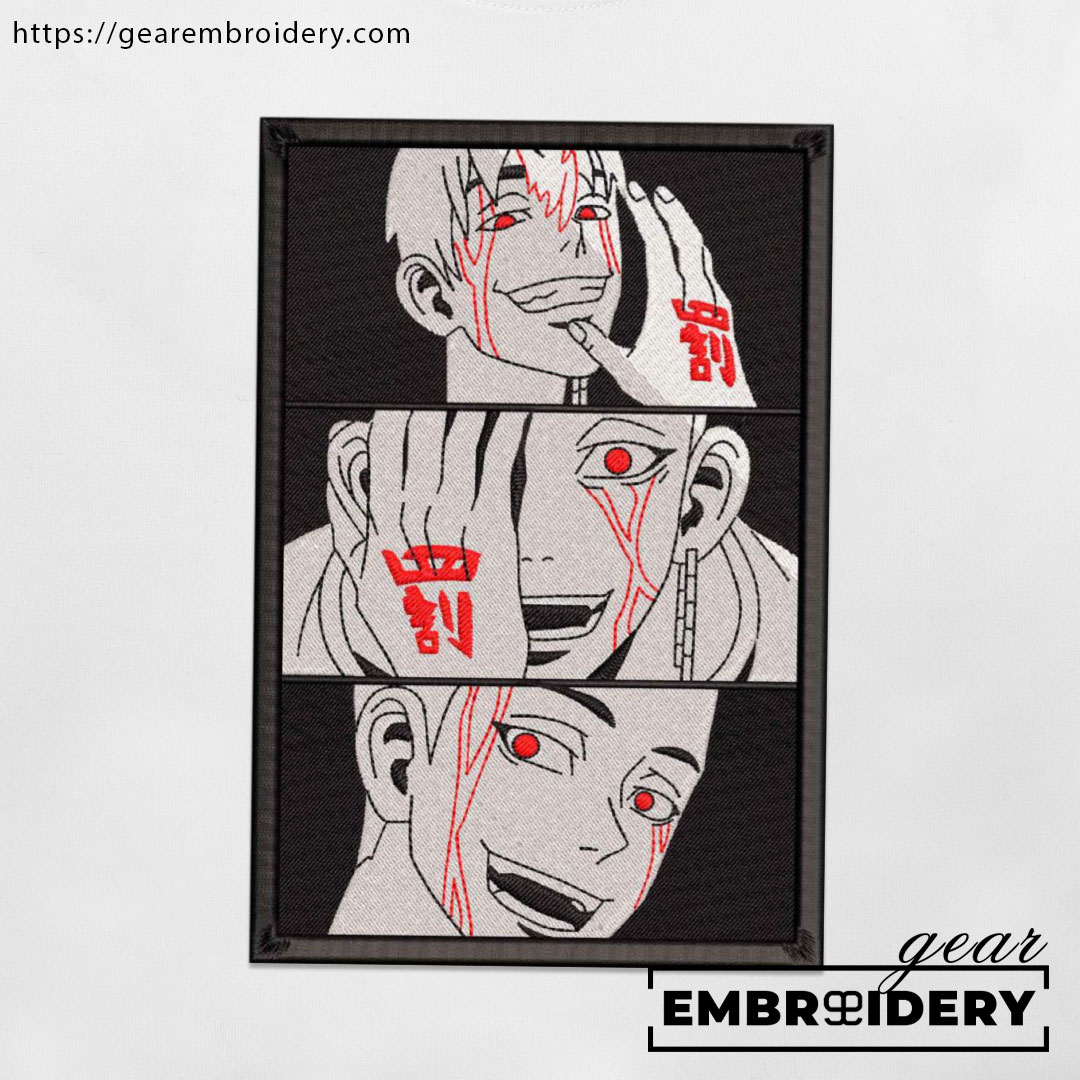 Shuji Hanma Tokyo Revengersl Anime Embroidered Design Personalized Embroidered T Shirt Sweatshirt Hoodie Clothing TR017