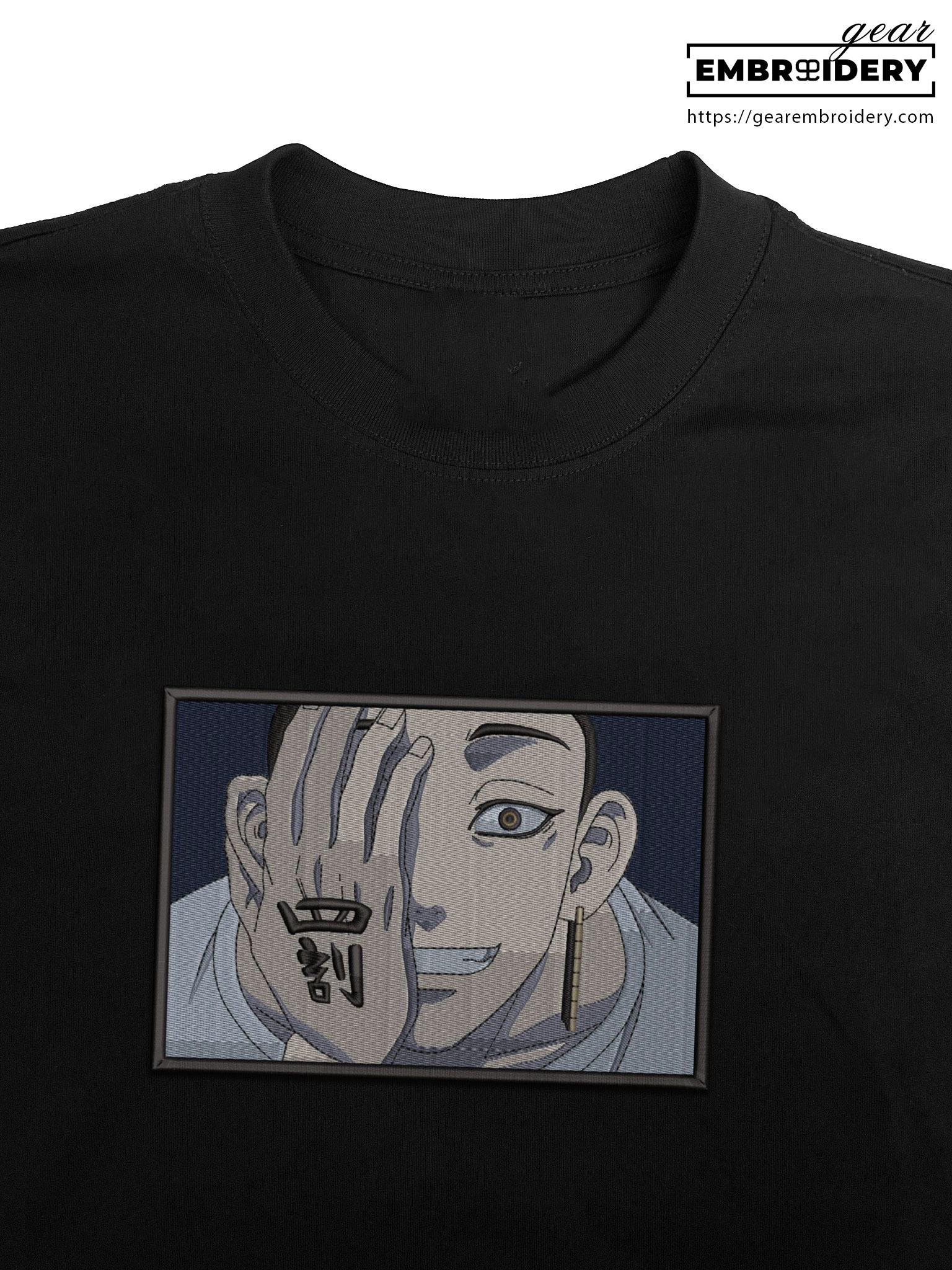 Shuji hanma Tokyo Revengersl Anime Embroidered Design Personalized Embroidered T Shirt Sweatshirt Hoodie Clothing TR018