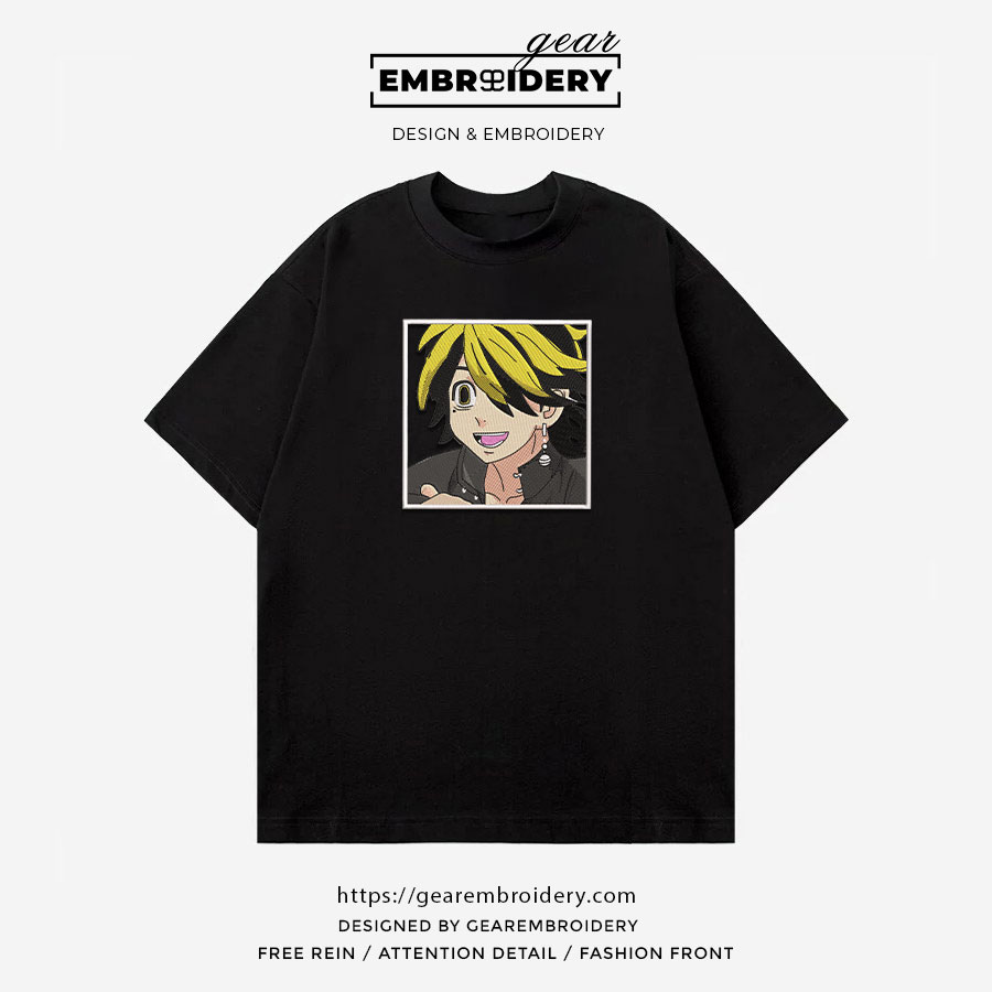 Kazutora Tokyo Revengersl Anime Embroidered Design Personalized Embroidered T Shirt Sweatshirt Hoodie Clothing TR021