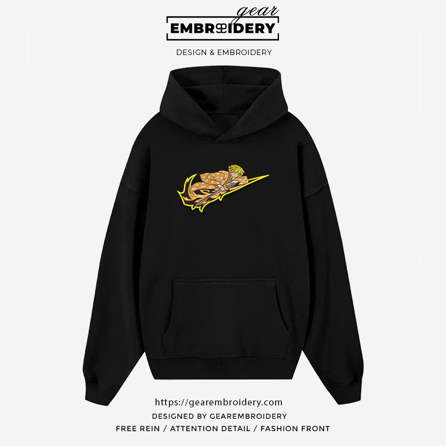 Zenitsu swoosh nike Demon Slayer Anime Embroidered Design Personalized Embroidered T Shirt Sweatshirt Hoodie Clothing DS0178