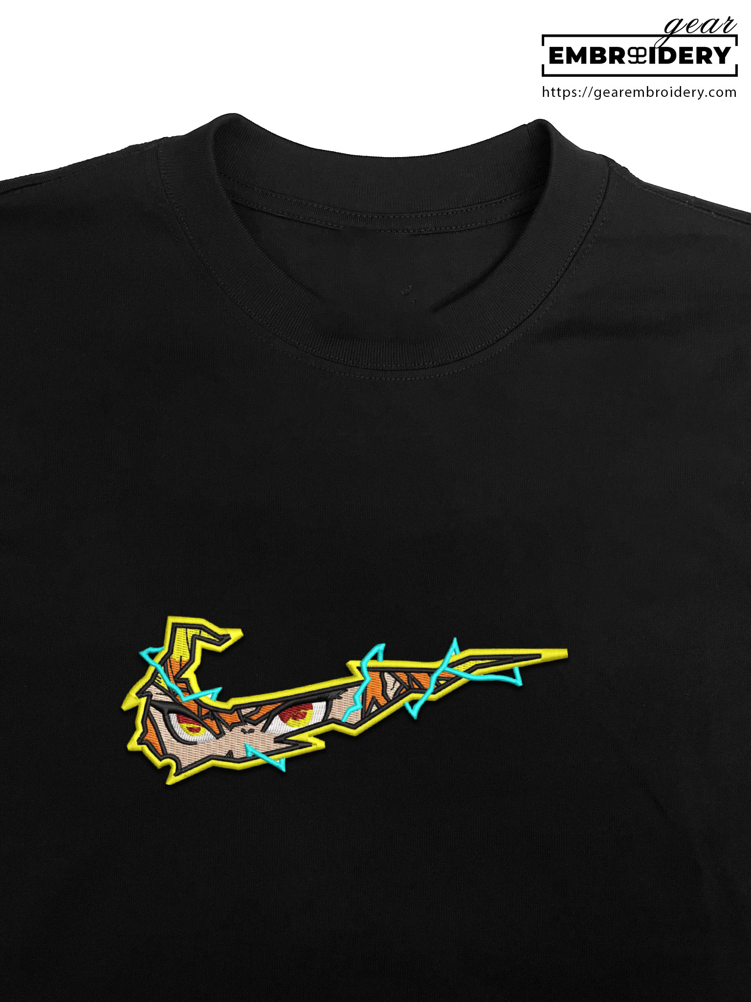 Zenitsu swoosh nike Demon Slayer Anime Embroidered Design Personalized Embroidered T Shirt Sweatshirt Hoodie Clothing DS0173