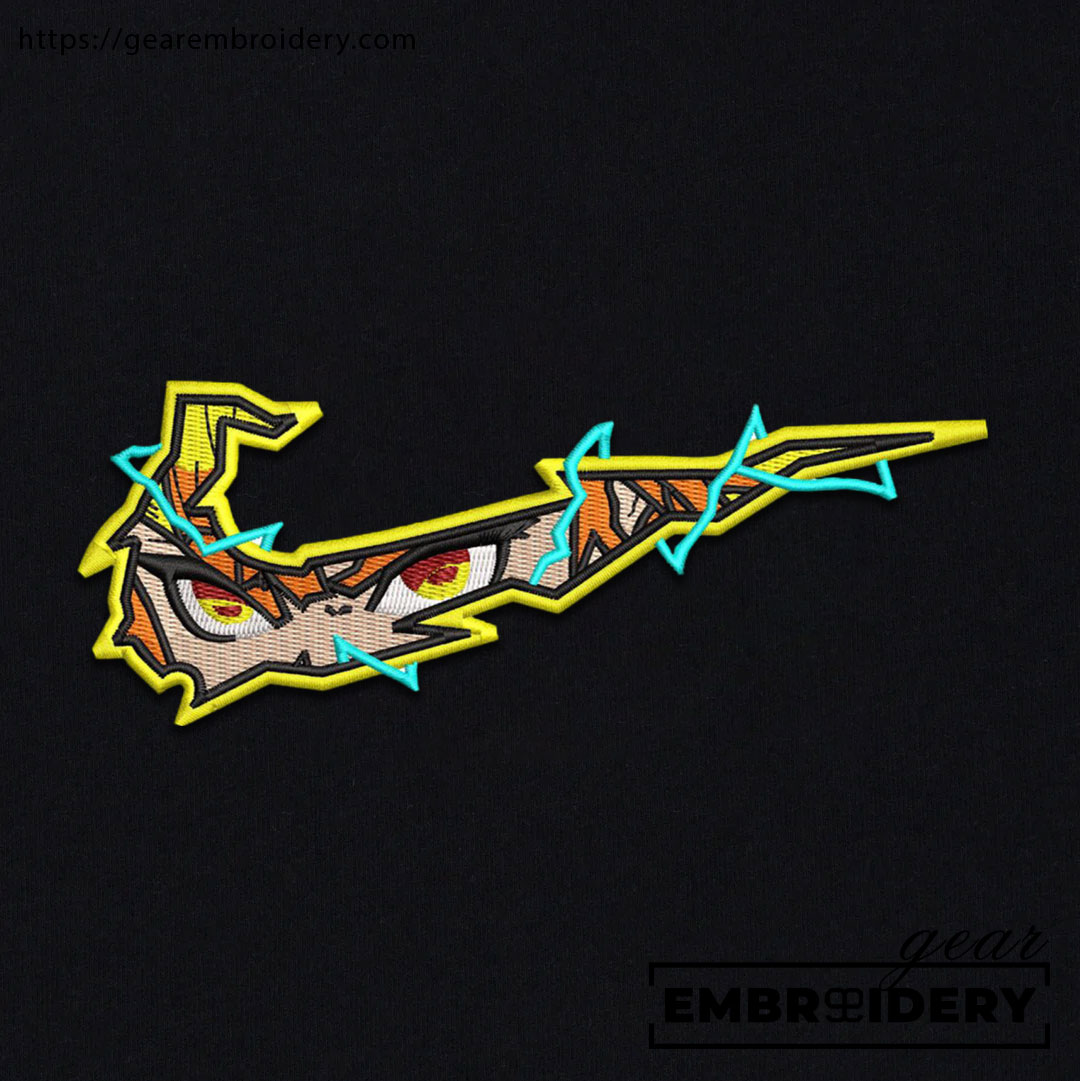 Zenitsu swoosh nike Demon Slayer Anime Embroidered Design Personalized Embroidered T Shirt Sweatshirt Hoodie Clothing DS0173