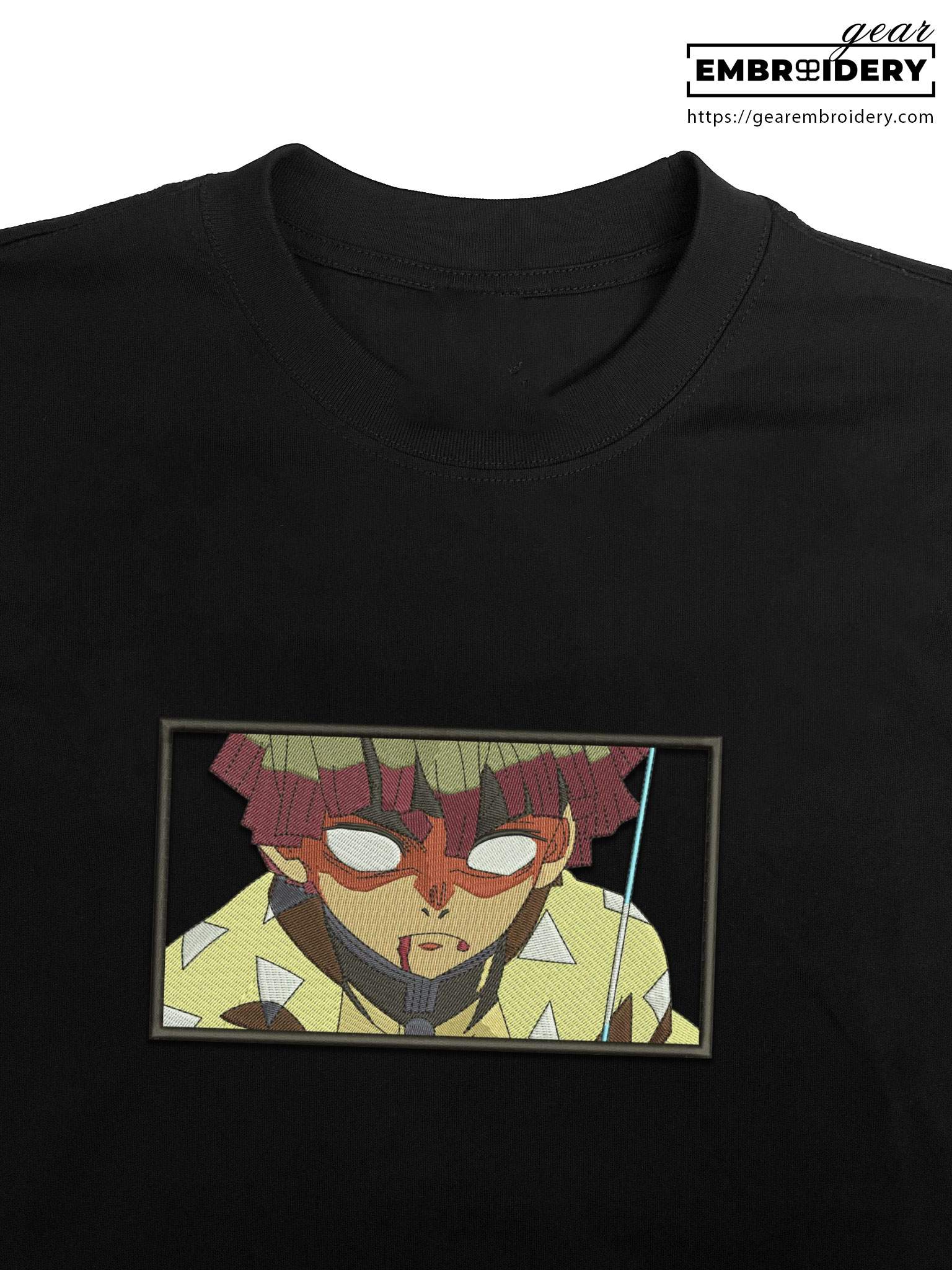 Zenitsu Demon Slayer Anime Embroidered Design Personalized Embroidered T Shirt Sweatshirt Hoodie Clothing DS0161