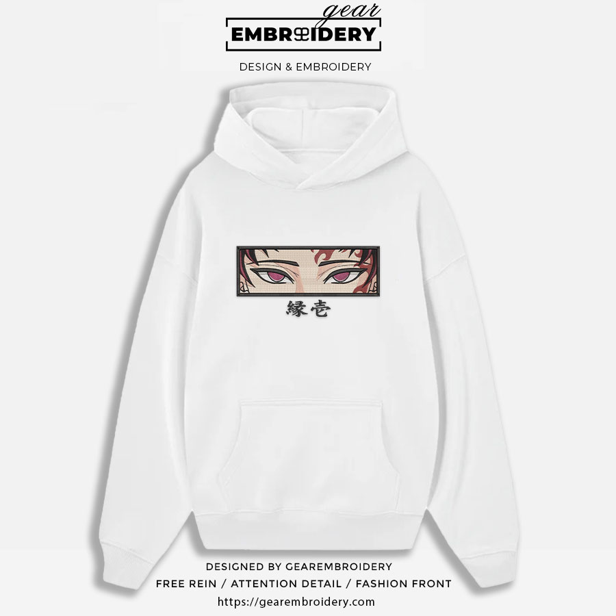 Yoriichi eyes Demon Slayer Anime Embroidered Design Personalized Embroidered T Shirt Sweatshirt Hoodie Clothing DS0158