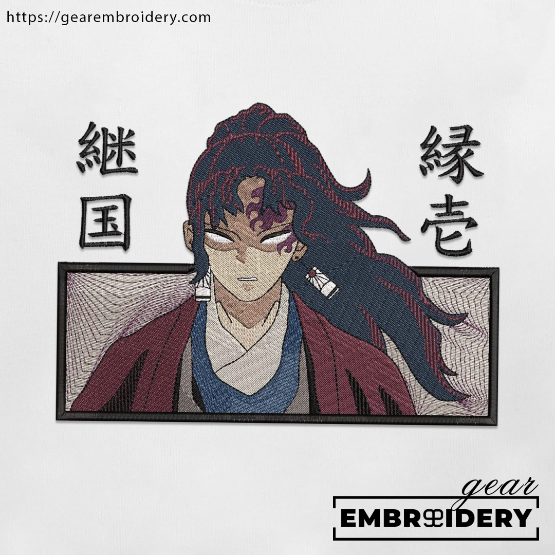 Yoriichi Demon Slayer Anime Embroidered Design Personalized Embroidered T Shirt Sweatshirt Hoodie Clothing DS0157