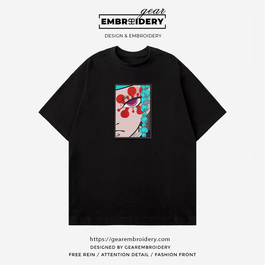 Uzui tengen Demon Slayer Anime Embroidered Design Personalized Embroidered T Shirt Sweatshirt Hoodie Clothing DS0155