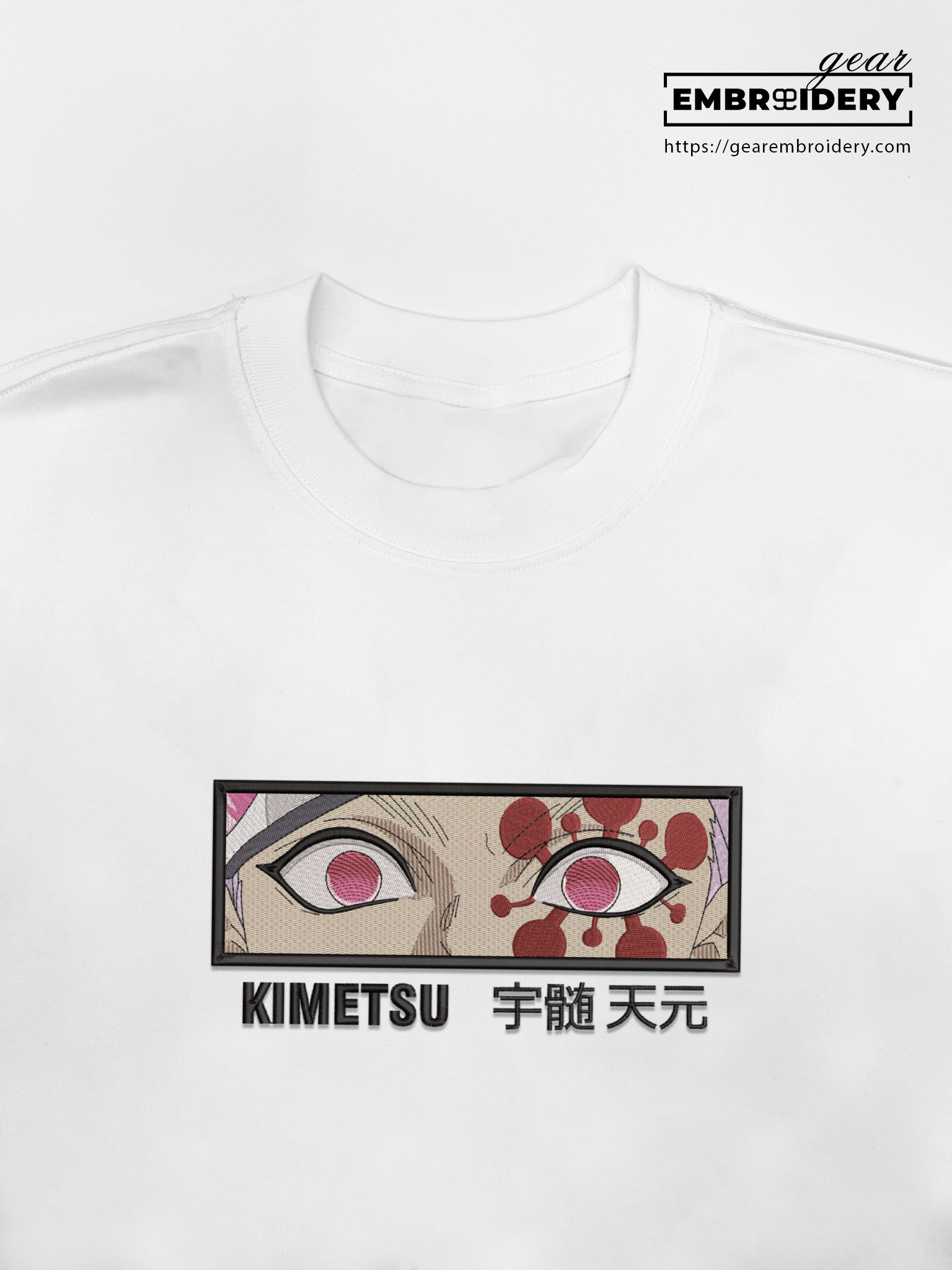 Uzui eyes Demon Slayer Anime Embroidered Design Personalized Embroidered T Shirt Sweatshirt Hoodie Clothing DS0151