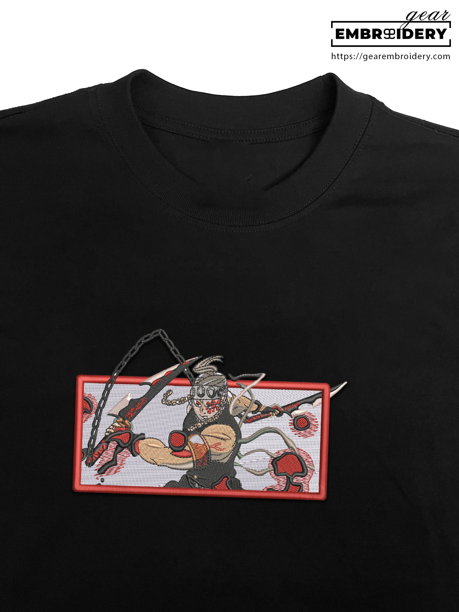 Tengen uzui Demon Slayer Anime Embroidered Design Personalized Embroidered T Shirt Sweatshirt Hoodie Clothing DS0146